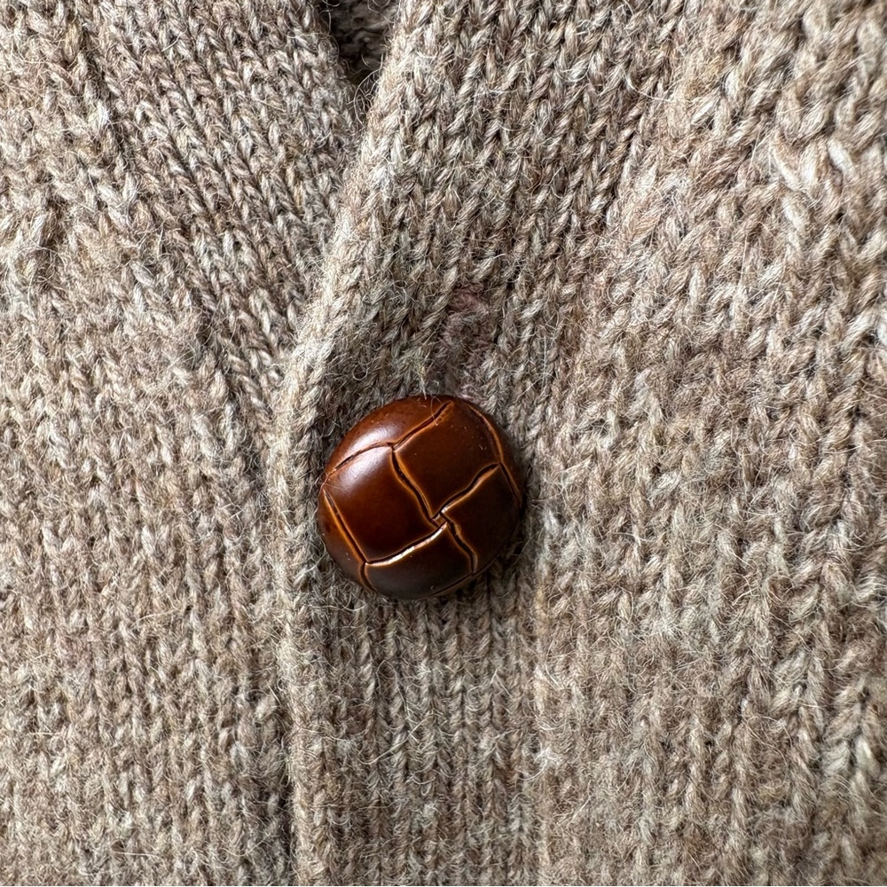 Vintage Eclectic Grandpa Wool Blend Cardigan Vest L - Picture 5 of 11